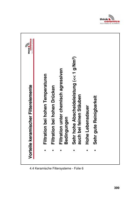 Keramische Filterelemente und deren Anwendung - Verband der ...