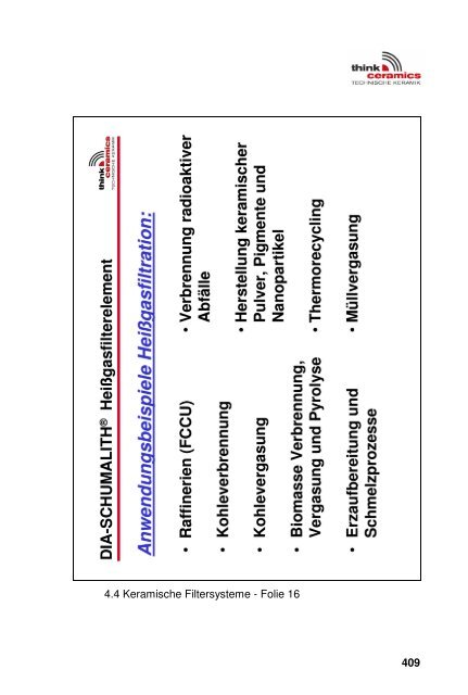 Keramische Filterelemente und deren Anwendung - Verband der ...