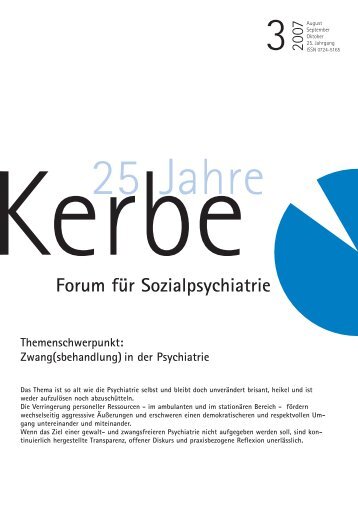 Forum fÃ¼r Sozialpsychiatrie - Kerbe