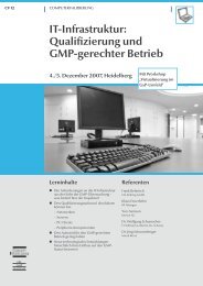 IT-Infrastruktur: Qualifizierung und GMP-gerechter Betrieb - Kereon AG