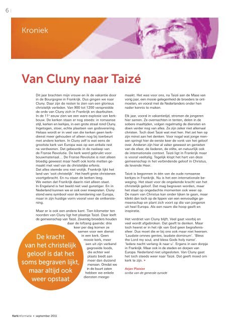 Kerkinformatie nr. 195, september 2011 - Kerk in Actie