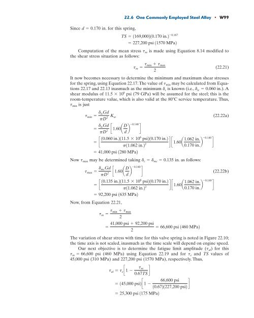 Chapter 22 Materials Selection and Design Considerations