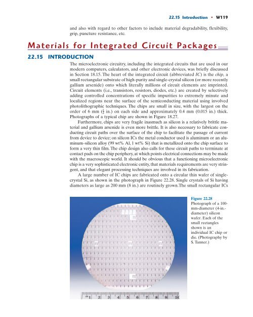Chapter 22 Materials Selection and Design Considerations