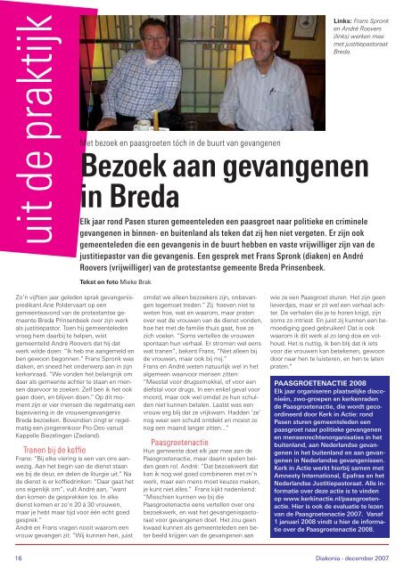 Diakonia - december 2007 - Kerk in Actie