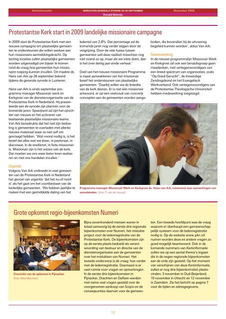 Kerkinformatie nr. 164, november 2008 - Kerk in Actie