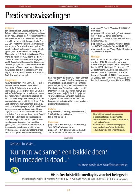 Kerkinformatie nr. 164, november 2008 - Kerk in Actie