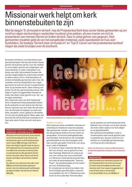 Kerkinformatie nr. 154, december 2007 - Kerk in Actie