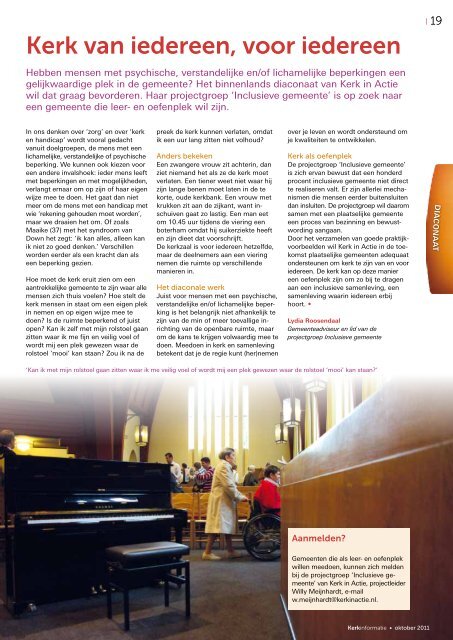 Kerkinformatie nr. 196, oktober 2011 - Kerk in Actie