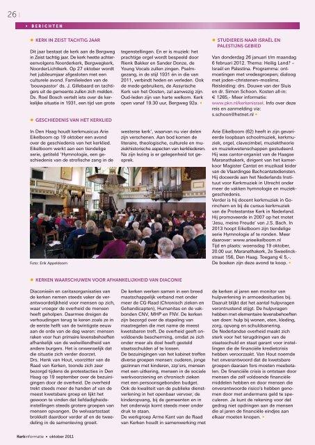 Kerkinformatie nr. 196, oktober 2011 - Kerk in Actie