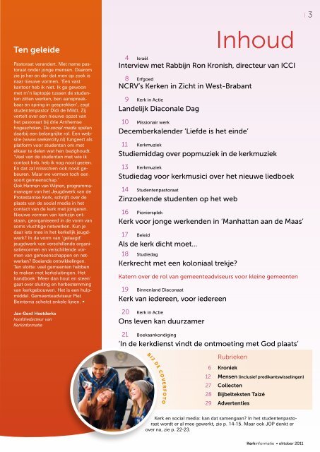 Kerkinformatie nr. 196, oktober 2011 - Kerk in Actie