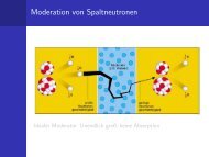 Moderation von Spaltneutronen