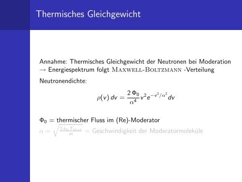 Moderation von Spaltneutronen