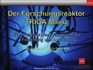 Der Forschungsreaktor TRIGA Mainz - Institut fÃ¼r Kernchemie ...