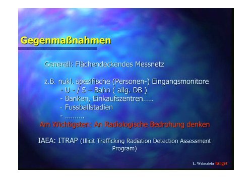 4. Strahlenquellen - Institut fÃ¼r Kernchemie