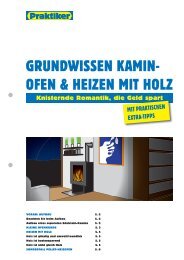 GRUNDWISSEN KAMIN- OFEN & HEIZEN MIT HOLZ - Praktiker