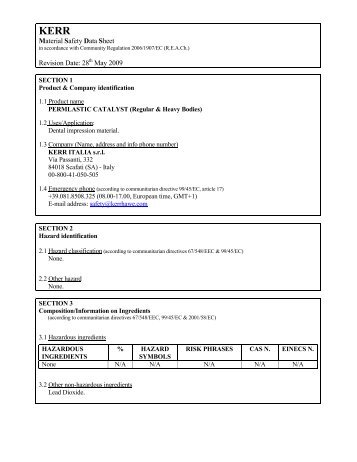 MSDS_Permlastic Catalyst (Regular & Heavy Bodies) - Kerr