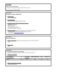 MSDS Powder - Kerr