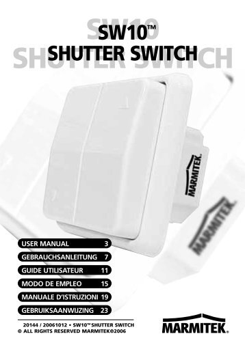 SW10 SHUTTER SWITCH - Files