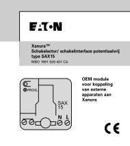 Xanura™ Schakelactor/ schakelinterface potentiaalvrij type SAX15 ...