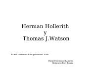 Herman Hollerith y Thomas J.Watson - Daniel Clemente