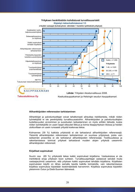 Yritysten rikosturvallisuus 2008 â Riskit ja niiden ... - Kauppakamari