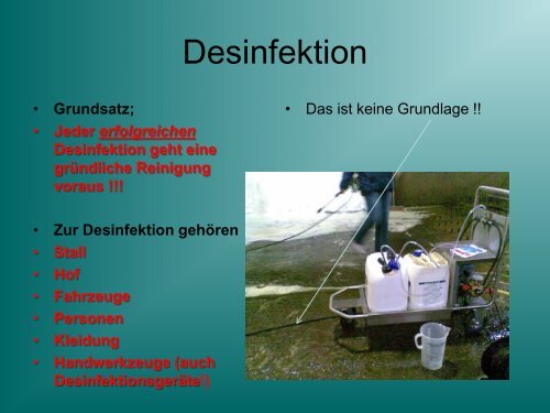 Technische Varianten von Zweikomponenten Desinfektionsverfahren