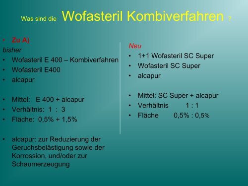 Technische Varianten von Zweikomponenten Desinfektionsverfahren