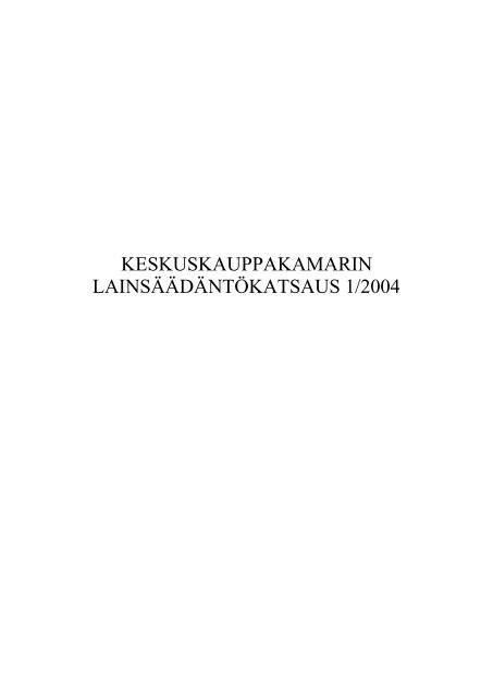 LainsÃ¤Ã¤dÃ¤ntÃ¶katsaus 1. 2004.rtf - Kauppakamari