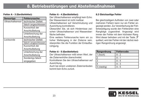 KESSEL-Schaltgerät Aqatronic® K für KESSEL ...