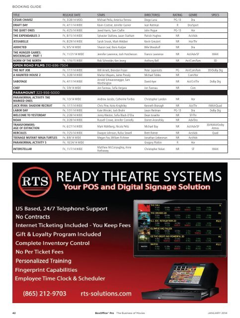 BoxOffice® Pro - January 2014