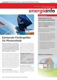 Information der Energiefachstelle Kt. SO zur FÃ¶rderung von PV ...