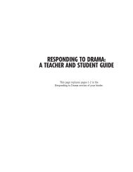 responding to drama: a teacher and student guide - KET