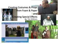 Creating Costumes & Props from Foam & Special Effects - KET