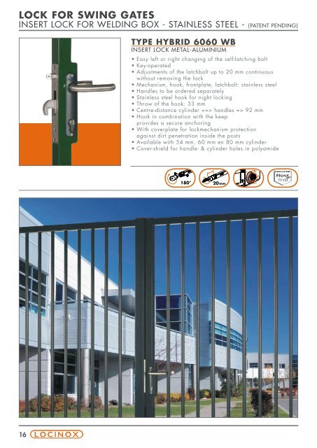 lock for swing gates