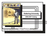 2006-2007 Undergraduate Catalog - Kettering University