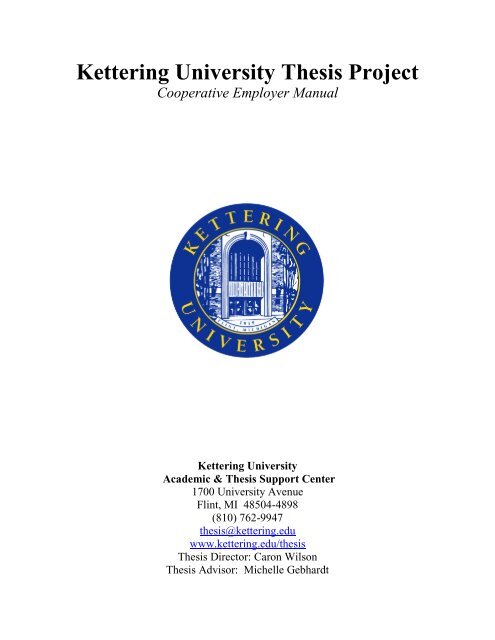 Employer Manual Kettering University