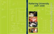 2007-2008 Undergraduate Catalog - Kettering University