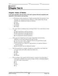 Chapter Test A