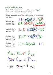 Matrix A3x4 Matrix B4x2 Matrix C2x2 Matrix D2x5 Matrix E4x3 Matrix ...