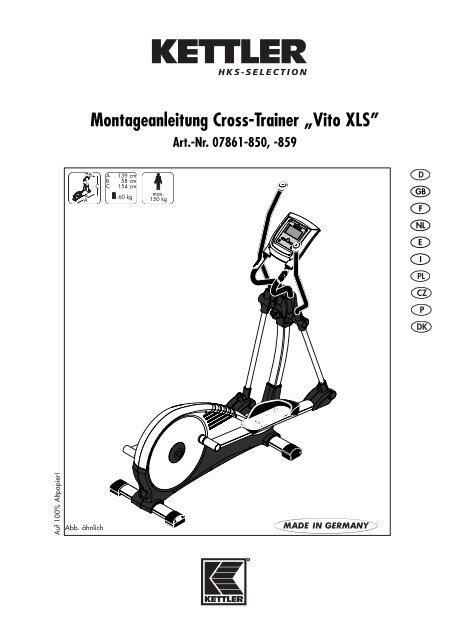 Kettler elliptical manual hot sale