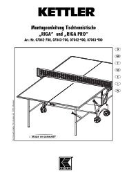 Assembly Manual - Kettler canada