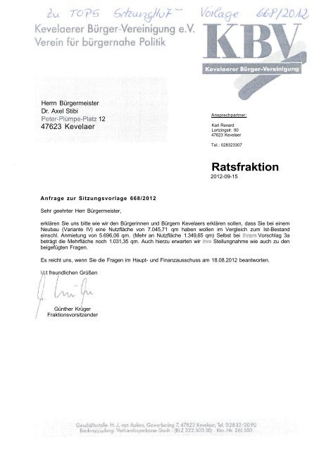 2012-09-15 KBV Anfrage zu 668-2012_1.pdf - Stadt Kevelaer