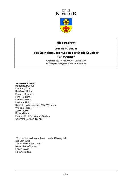 BetrA 2007-12-11 NS.pdf - Stadt Kevelaer