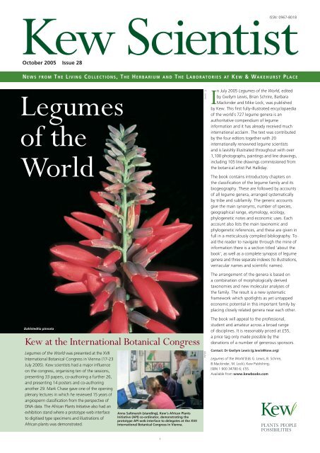 Legumes of the World - Royal Botanic Gardens, Kew