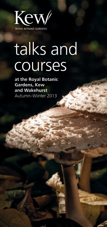 talks and courses - Royal Botanic Gardens, Kew