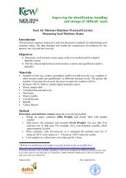 Practical - Measuring seed moisture status