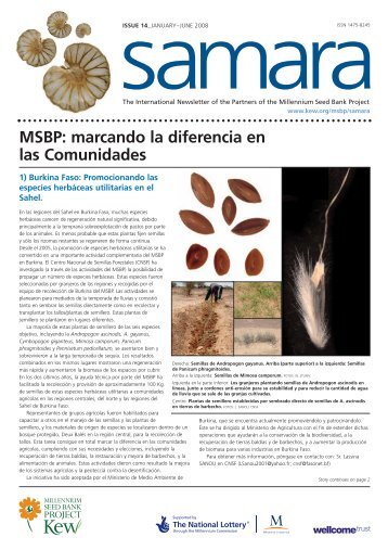 MSBP: marcando la diferencia en las Comunidades - Royal Botanic ...