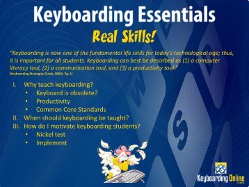 Keyboarding Online â Real Skills!