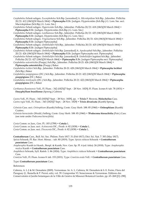 Checklist of Bolivian Compositae - Royal Botanic Gardens, Kew