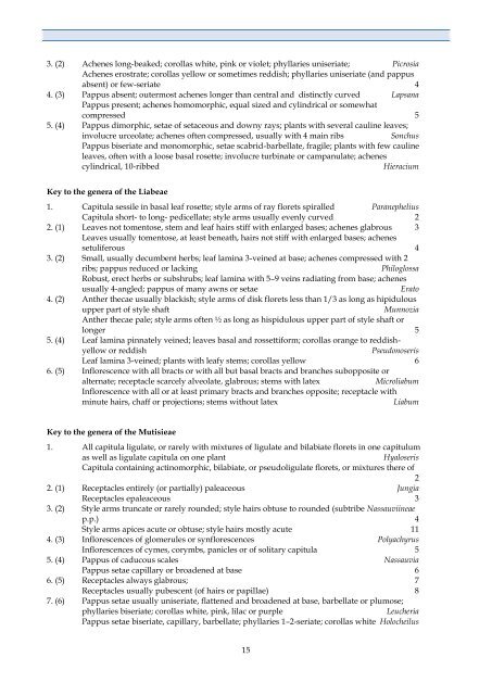 Checklist of Bolivian Compositae - Royal Botanic Gardens, Kew